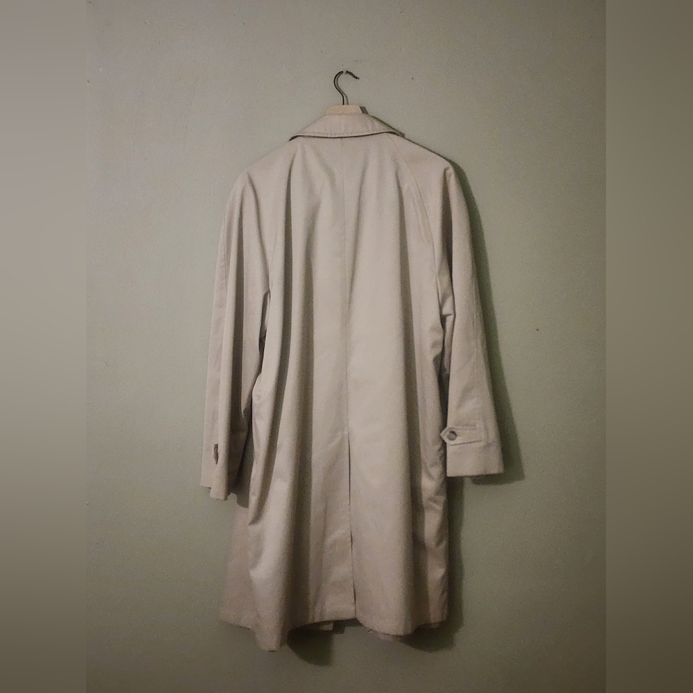 Stormport Vintage Tan Trench Coat Jacket With Soft Interior Liner Size 4… - Picture 3 of 16